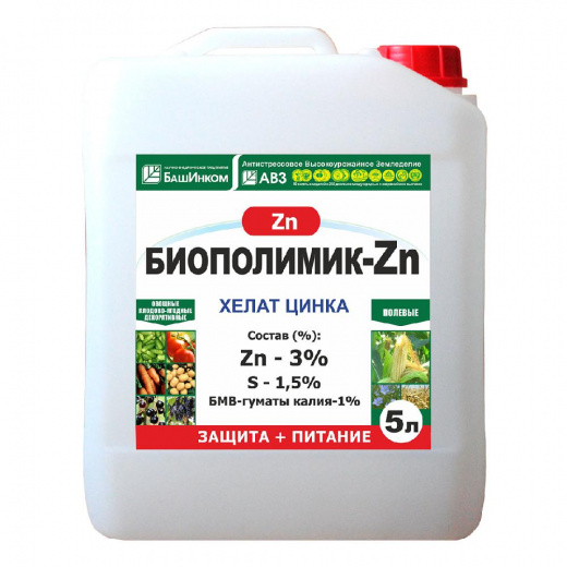 БиоПолимик Zn 3%, 5 л